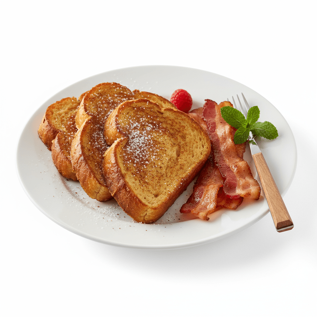 Protein French Toast with Turkey Bacon