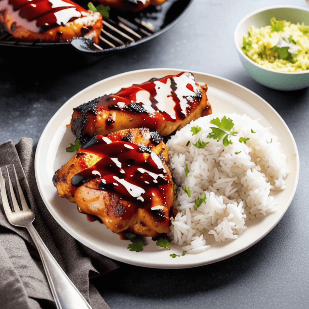BBQ chicken coconut rice