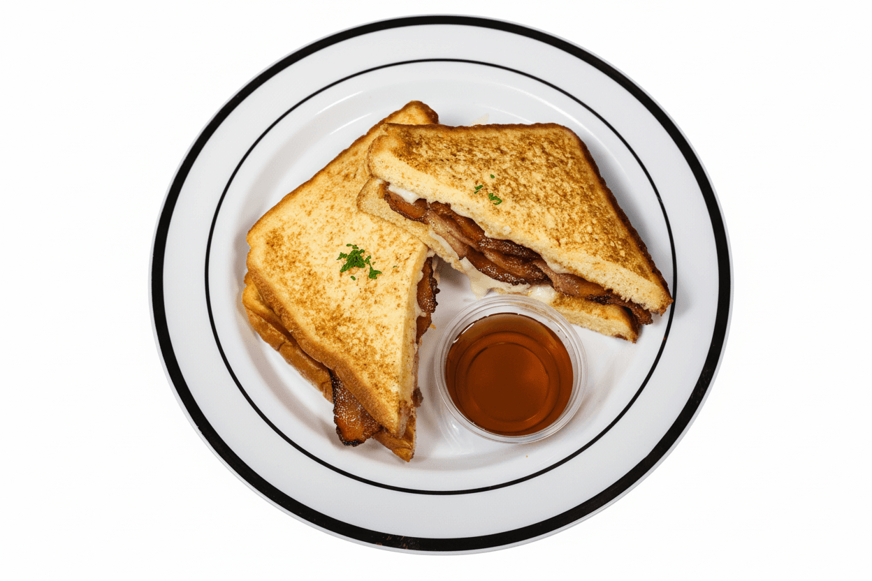 Protein French Toast Sandwich Turkey Bacon